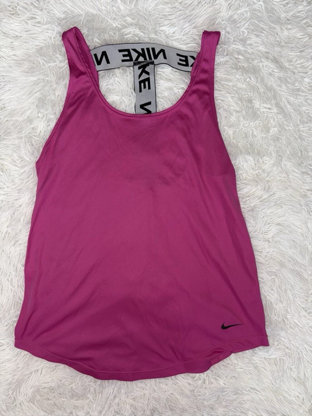Nike Dri Fit Victory Elastika pink Tank Top Sz. S. Great Shape & Quality